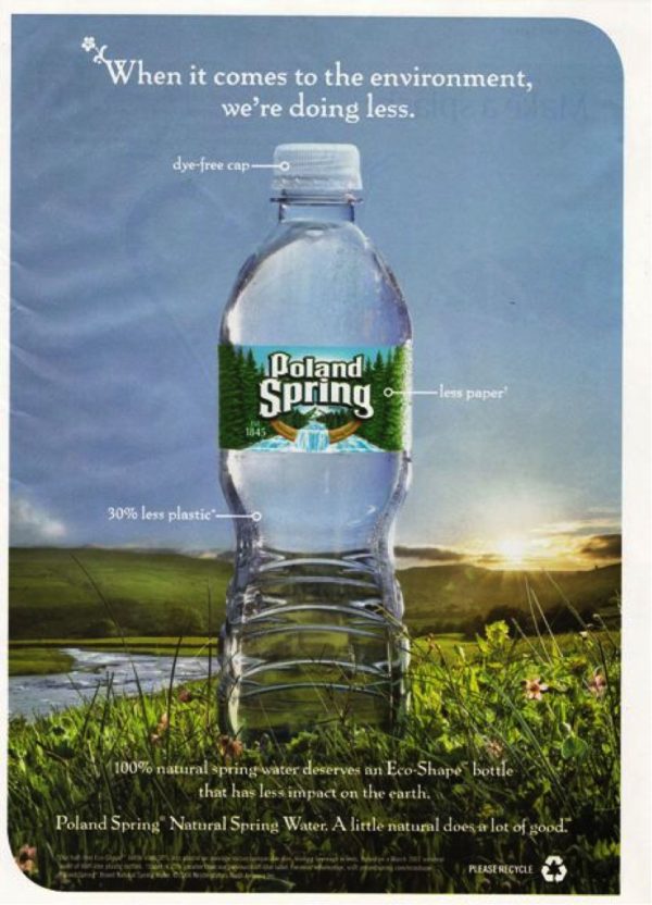 bottled water ad