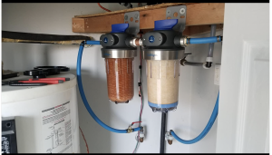 Two Culligan filters collecting rust (Verified buyer photo)