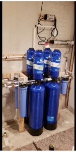 2x Aquasana RHINO 1 million gallon water filtration systems setup