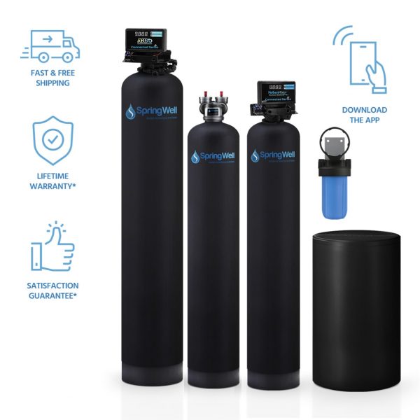 SpringWell ULTRA whole house well water filter & softener combo