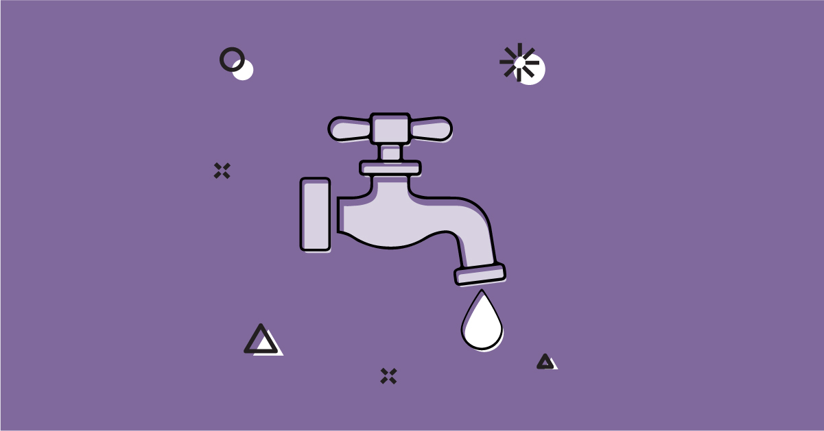 Illustration of a clean faucet